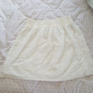 Cream color skirt
